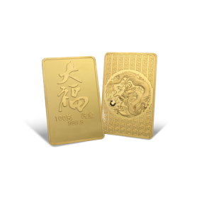 Tai Fook Series Bar 100g (Au 999.9)